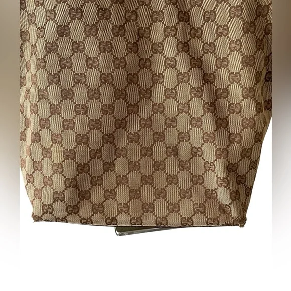 GUCCI GG Canvas Tote Bag Beige Gold - Picture 4 of 13